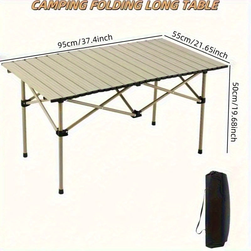 New outdoor leisure camping folding chair egg roll table