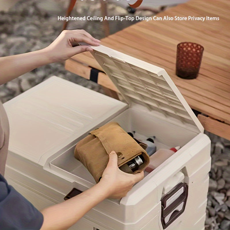 1 Foldable Storage Box, Ideal for Outdoor Camping, Travel, Home Organization