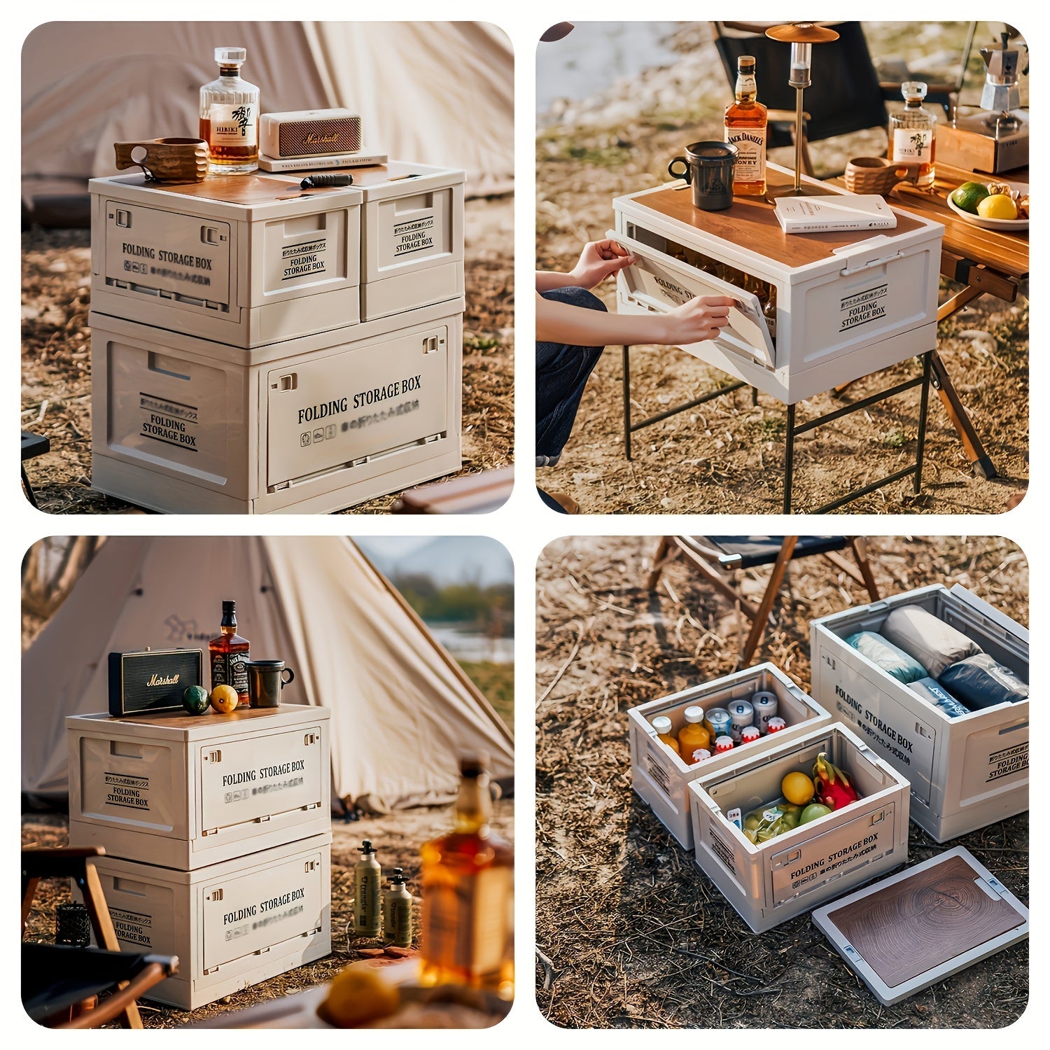 Portable Folding Storage 1pc Portable Folding Storage Box Suitable for Camping