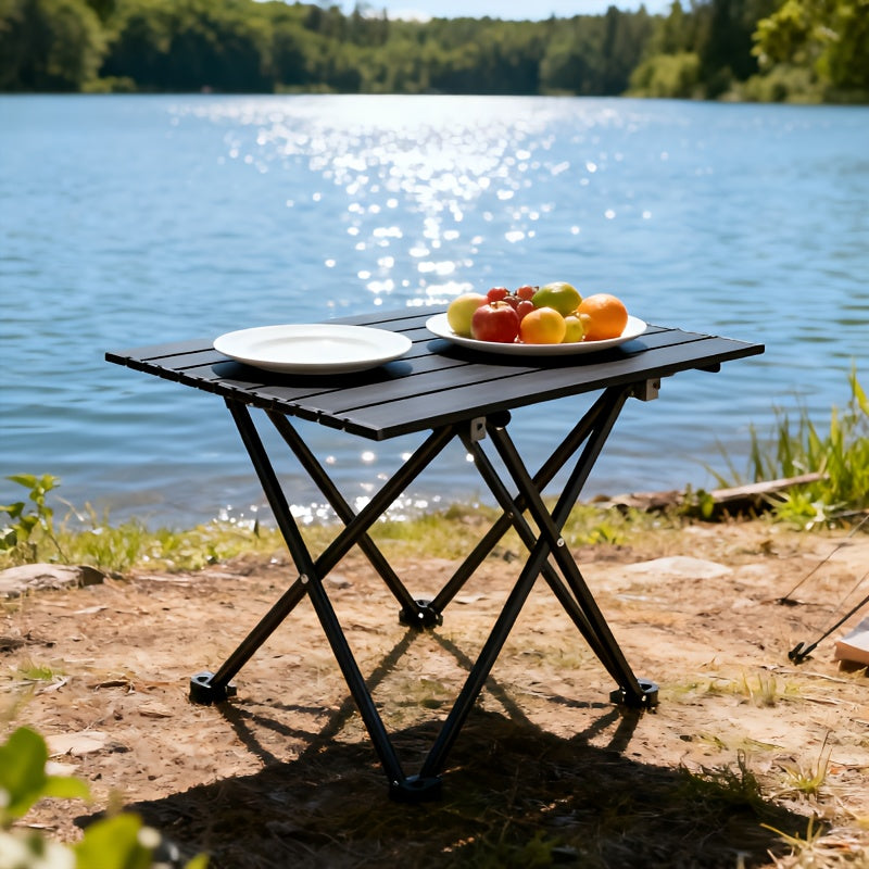 1pc Folding Egg Roll Table | Aluminum Alloy, Portable and Lightweight