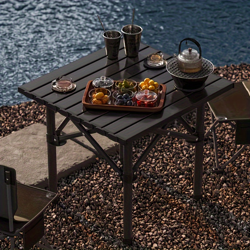 Portable Folding Camping Table - Ultra-Light Picnic and Egg Roll Table with Iron Material