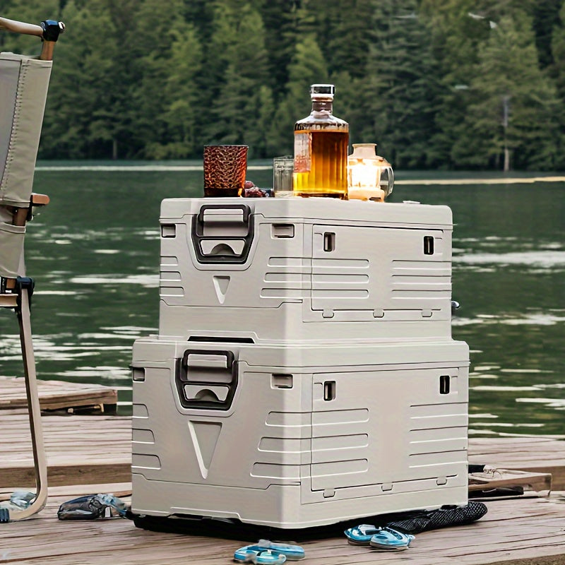 1 Foldable Storage Box, Ideal for Outdoor Camping, Travel, Home Organization