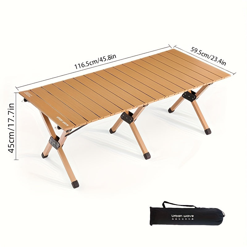 Portable Folding Camping Table with Carry Bag, Suitable for Outdoor Activities