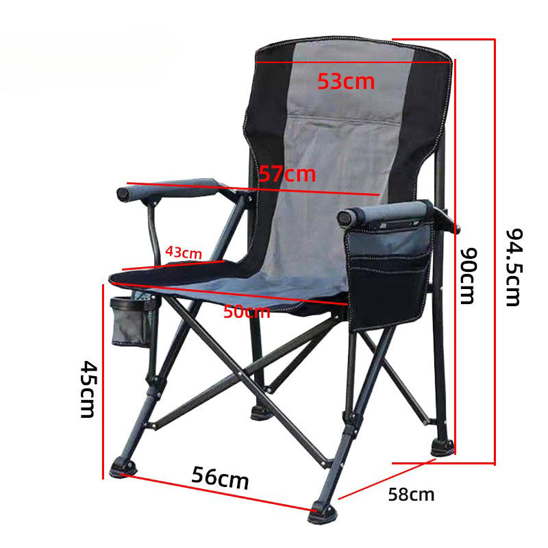 Outdoor Camping Portable Folding Chair, Simple Design Fishing Leisure Beach Park Universal