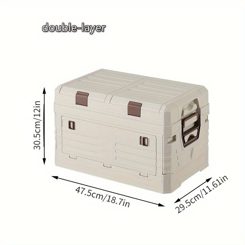 1 Foldable Storage Box, Ideal for Outdoor Camping, Travel, Home Organization