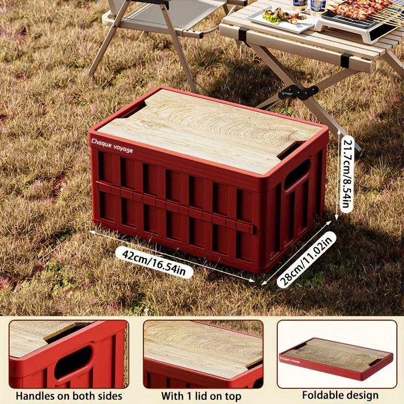 Outdoor Camping Storage Heavy-Duty Collapsible Outdoor Storage Box With Lid