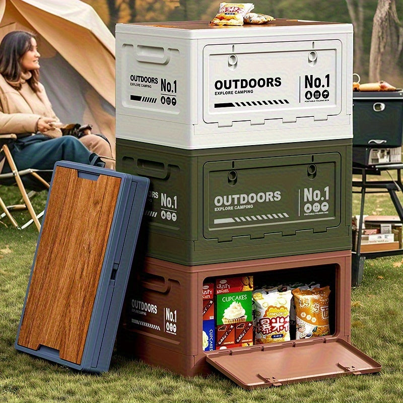 For Family Gatherings Foldable Portable Outdoor Storage Box with Lid