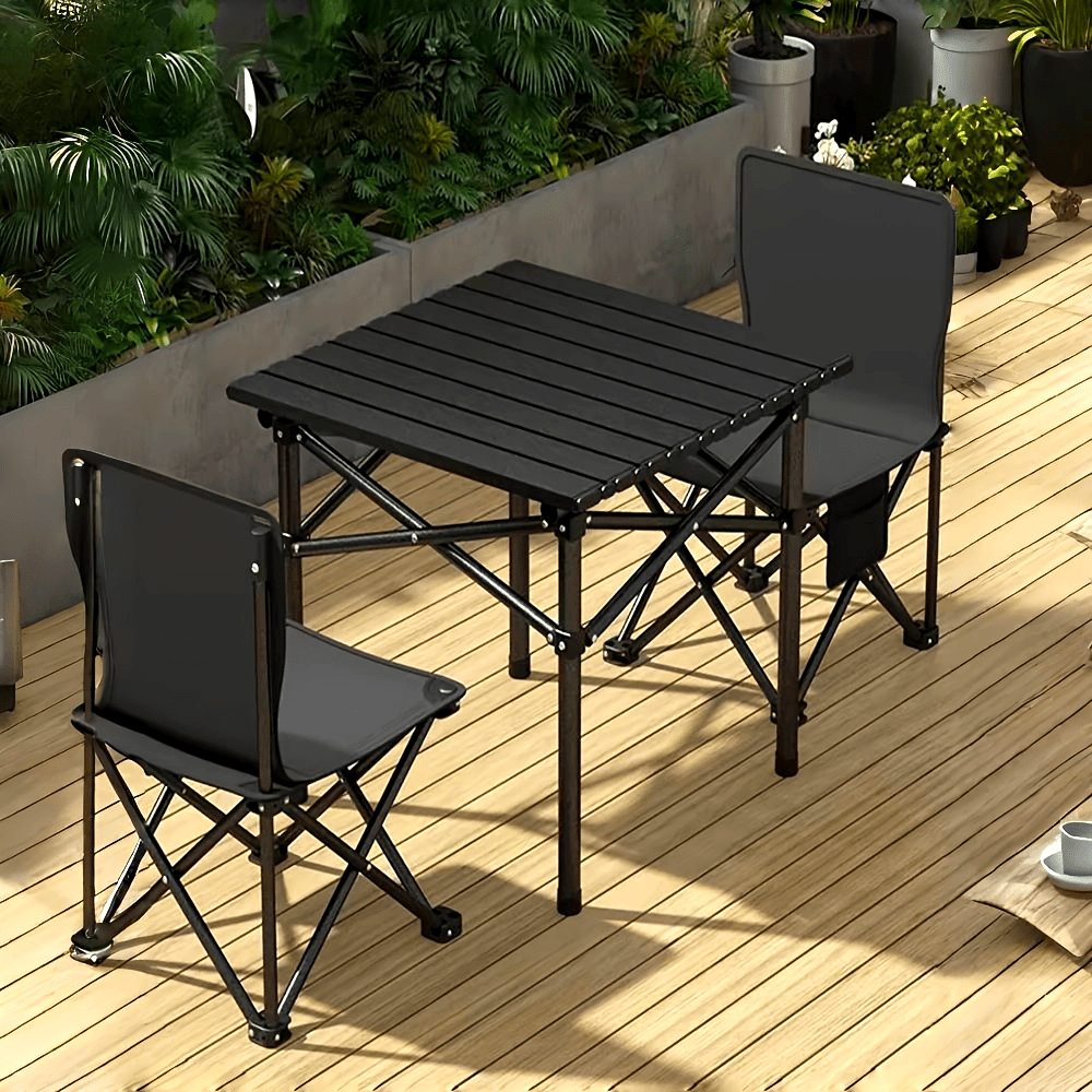 Portable Folding Camping Table - Ultra-Light Picnic and Egg Roll Table with Iron Material