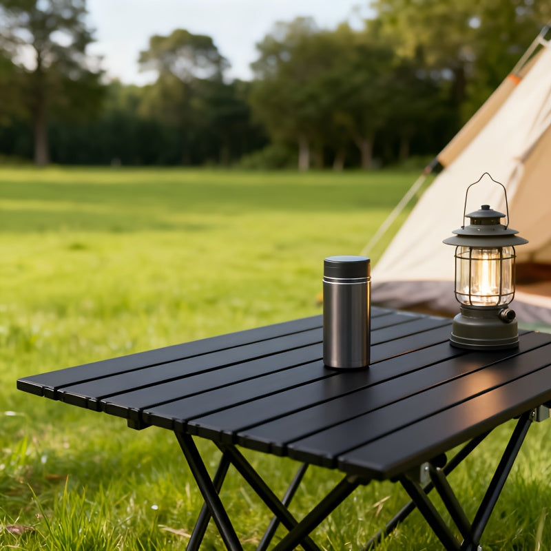 1pc Folding Egg Roll Table | Aluminum Alloy, Portable and Lightweight