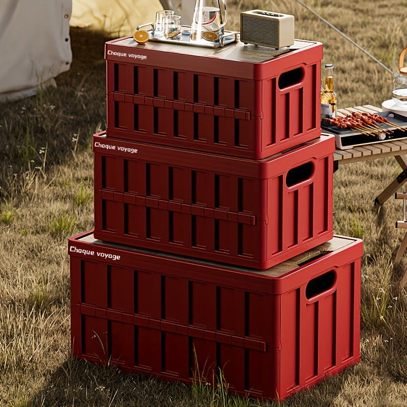 Outdoor Camping Storage Heavy-Duty Collapsible Outdoor Storage Box With Lid