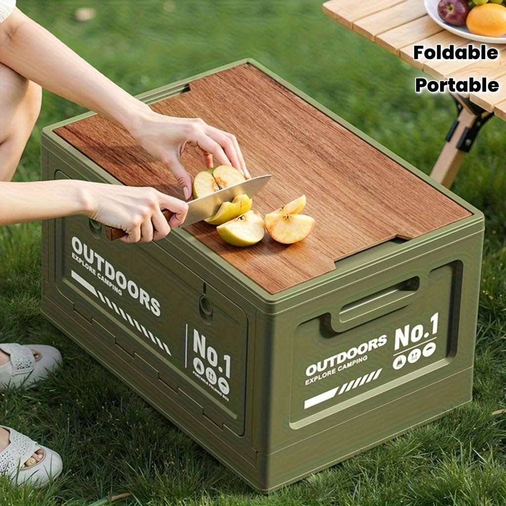 For Family Gatherings Foldable Portable Outdoor Storage Box with Lid