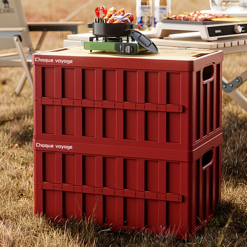 Outdoor Camping Storage Heavy-Duty Collapsible Outdoor Storage Box With Lid