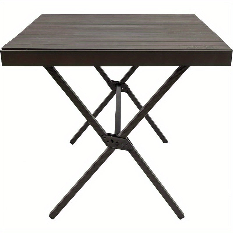 Heavy-Duty Folding Camping Table with Smooth Easy-Clean Roll Top