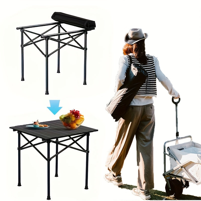 Portable Camping Picnic Table for Outdoor Adventures and Egg Rolls