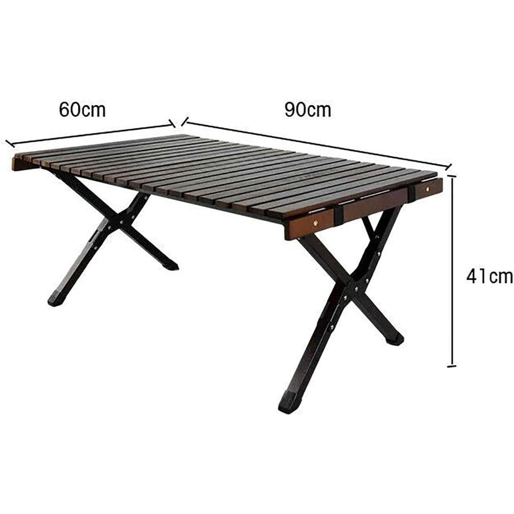 Outdoor patio folding egg roll table portable beech folding table camping picnic table