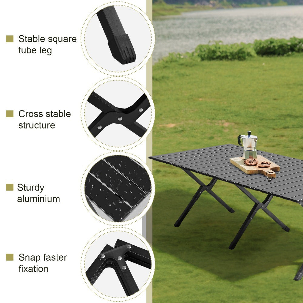 Camping Folding Table and Chairs Multi-style Combination Set Kermit Table