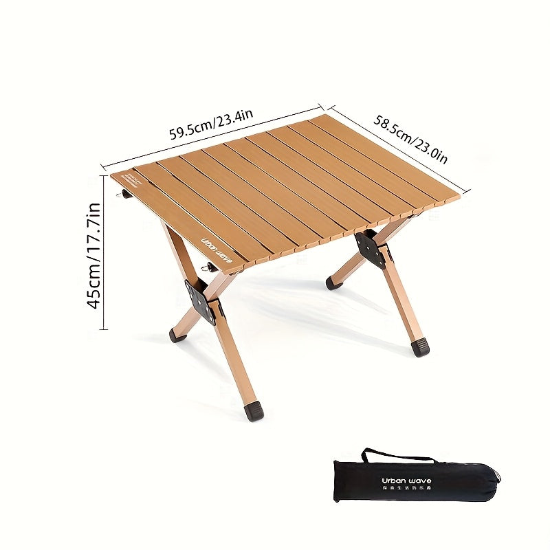 Portable Folding Camping Table with Carry Bag, Suitable for Outdoor Activities
