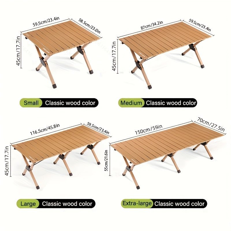 Portable Folding Camping Table with Carry Bag, Suitable for Outdoor Activities