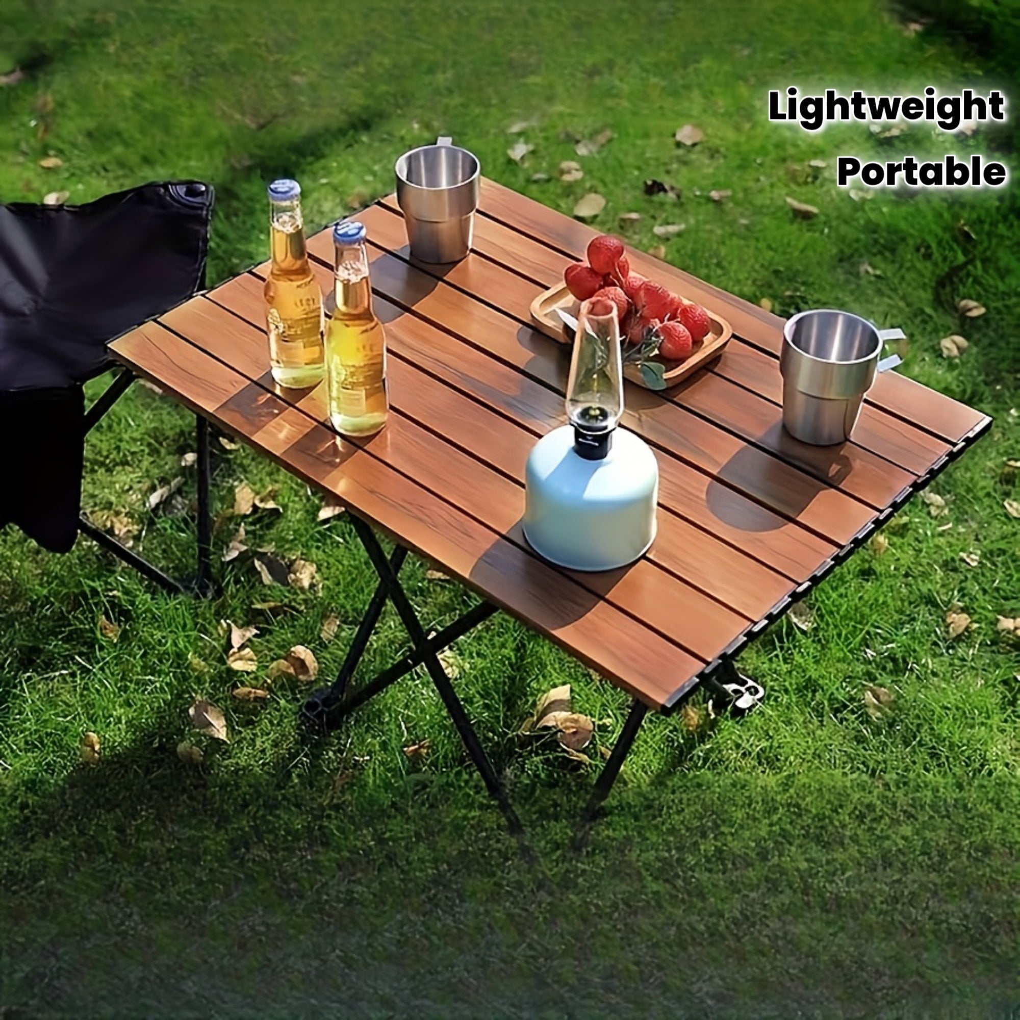 A Portable Folding Camping Side Table That Is Easy to Store, Lightweight Yet Sturdy