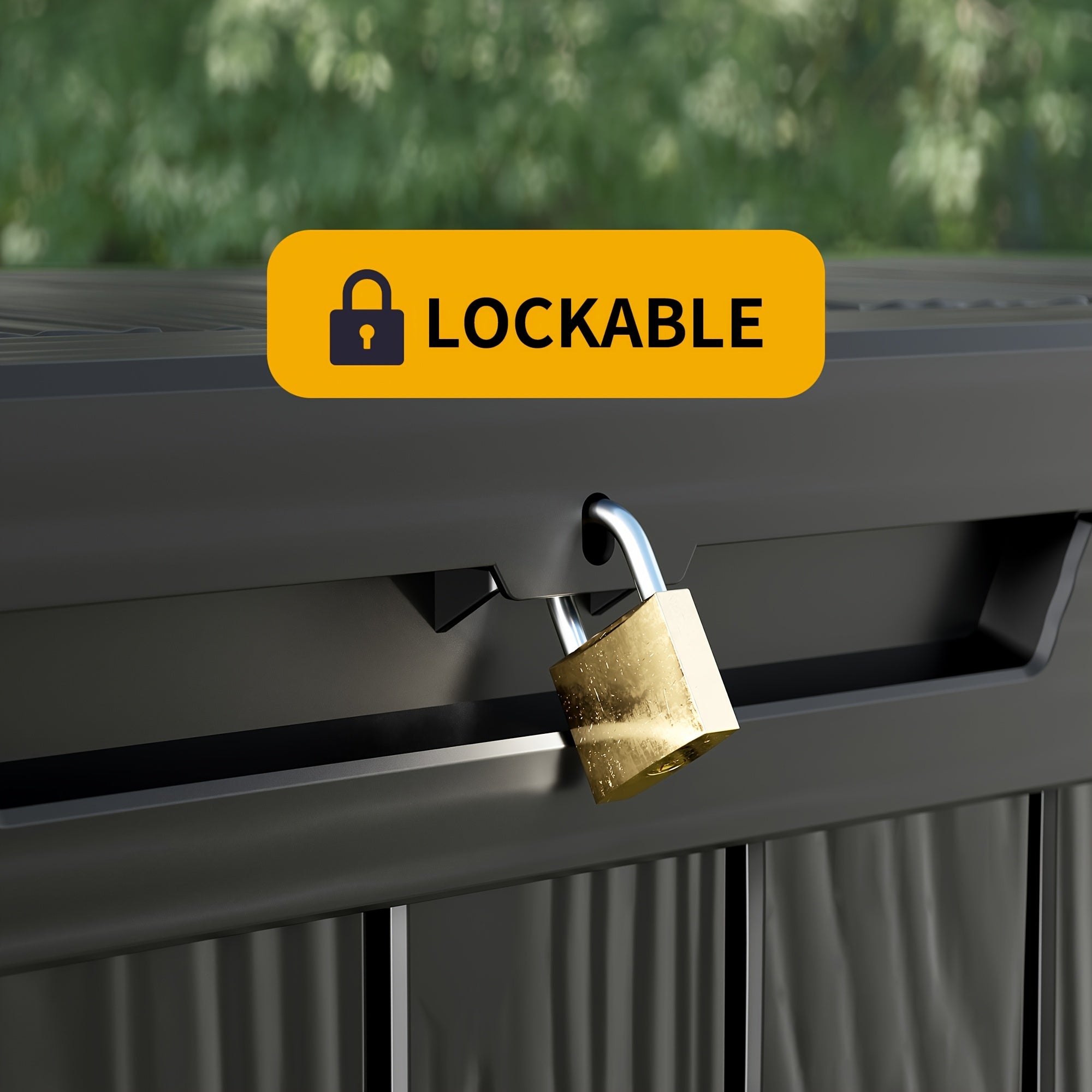 345L\u002F92GAL Storage Capacity Effect with Lockable LidDurable Resin Construction Will Not Rust