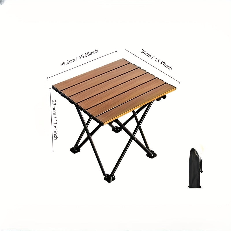 A Portable Folding Camping Side Table That Is Easy to Store, Lightweight Yet Sturdy