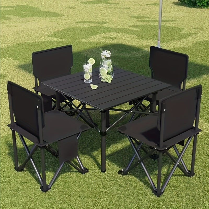 Portable Folding Camping Table - Ultra-Light Picnic and Egg Roll Table with Iron Material
