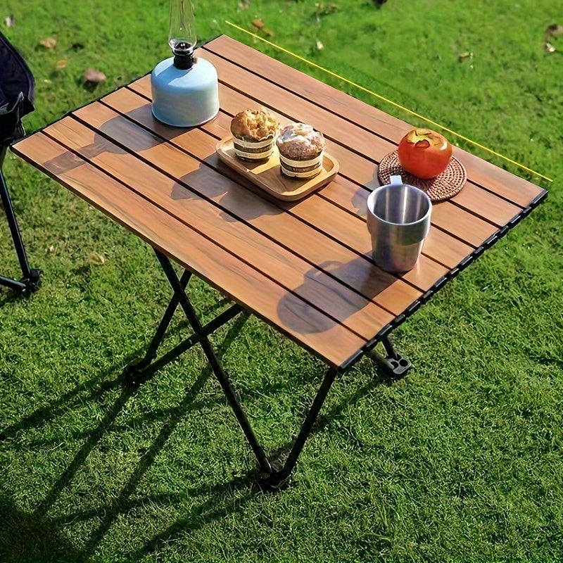 A Portable Folding Camping Side Table That Is Easy to Store, Lightweight Yet Sturdy
