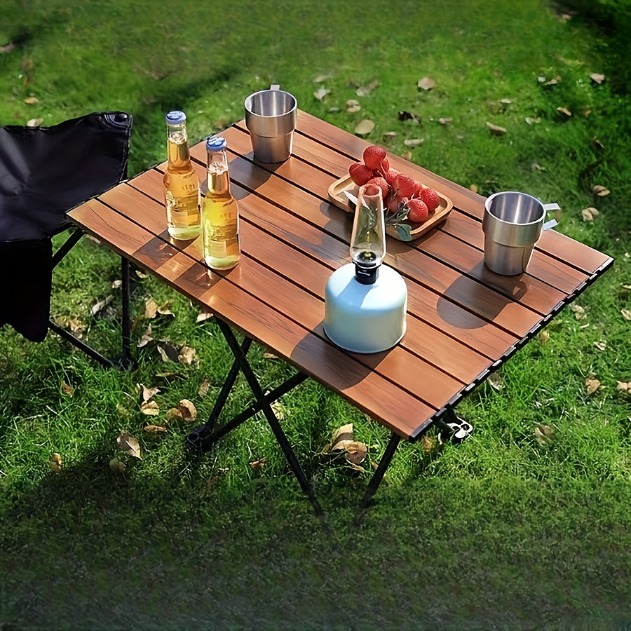 A Portable Folding Camping Side Table That Is Easy to Store, Lightweight Yet Sturdy
