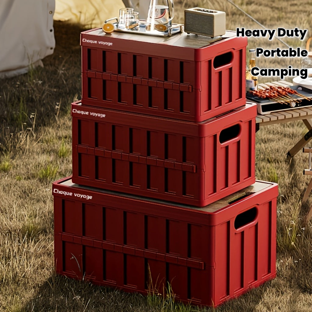 Outdoor Camping Storage Heavy-Duty Collapsible Outdoor Storage Box With Lid
