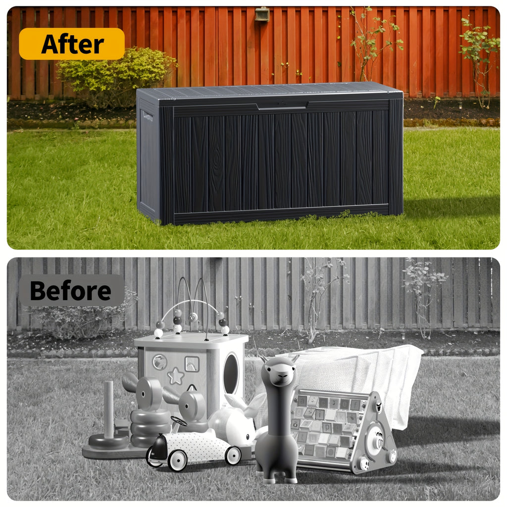 345L\u002F92GAL Storage Capacity Effect with Lockable LidDurable Resin Construction Will Not Rust