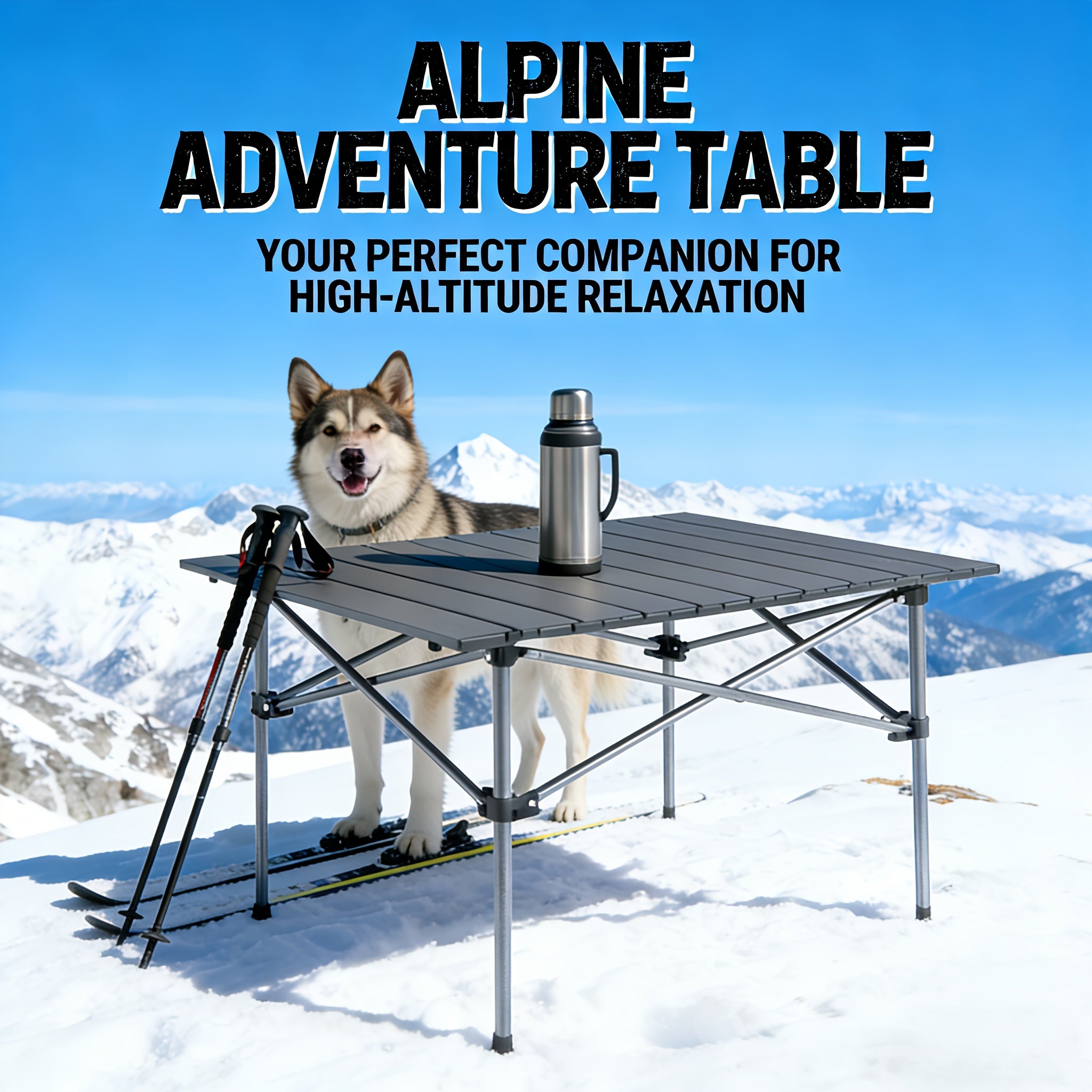 Portable Camping Picnic Table for Outdoor Adventures and Egg Rolls