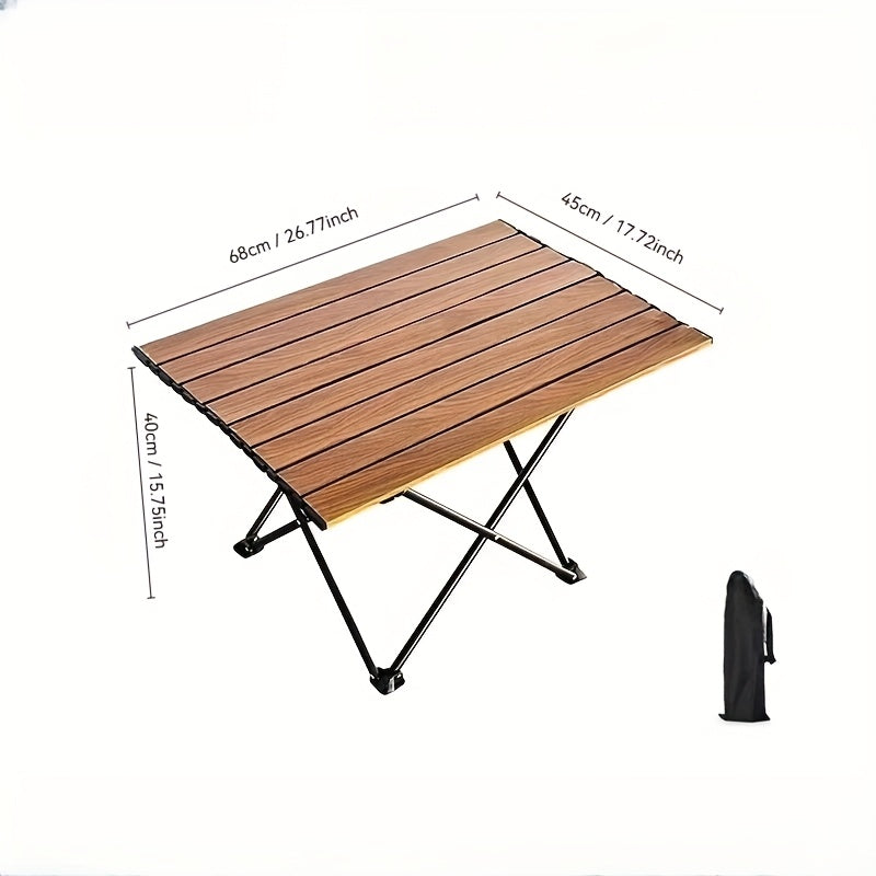A Portable Folding Camping Side Table That Is Easy to Store, Lightweight Yet Sturdy