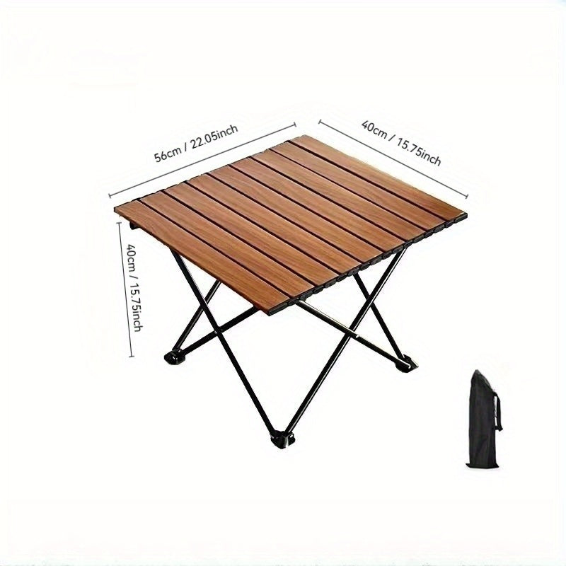 A Portable Folding Camping Side Table That Is Easy to Store, Lightweight Yet Sturdy