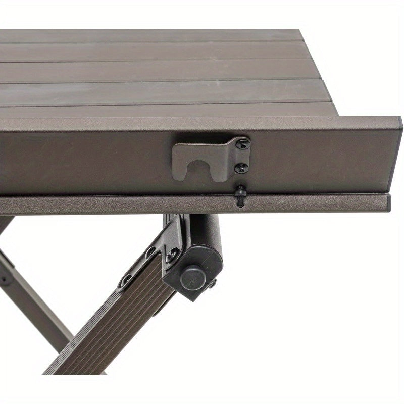 Heavy-Duty Folding Camping Table with Smooth Easy-Clean Roll Top