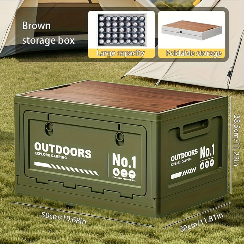 For Family Gatherings Foldable Portable Outdoor Storage Box with Lid