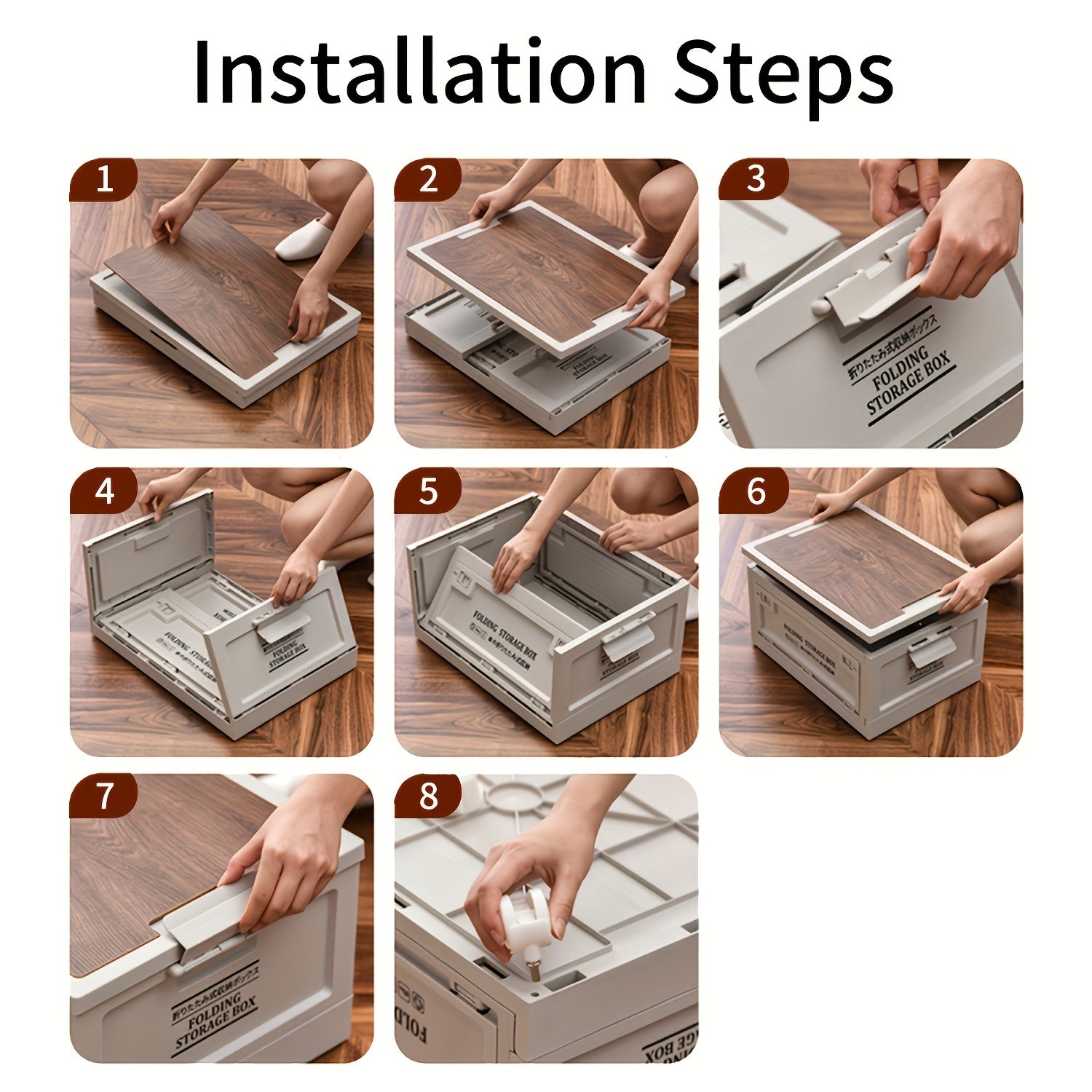 Portable Folding Storage 1pc Portable Folding Storage Box Suitable for Camping