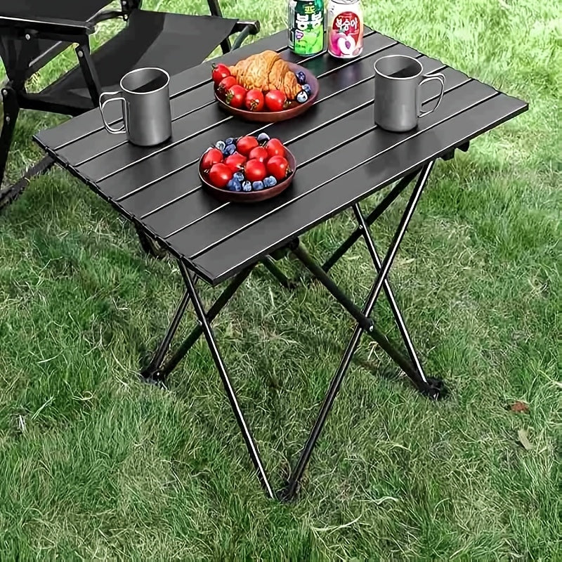 1pc Folding Egg Roll Table | Aluminum Alloy, Portable and Lightweight