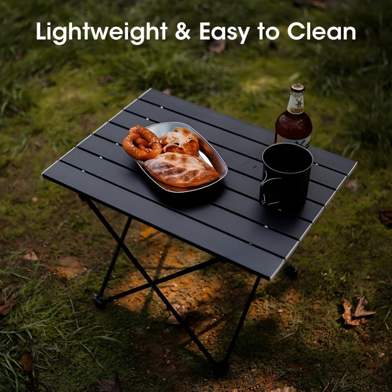 1pc Folding Egg Roll Table | Aluminum Alloy, Portable and Lightweight