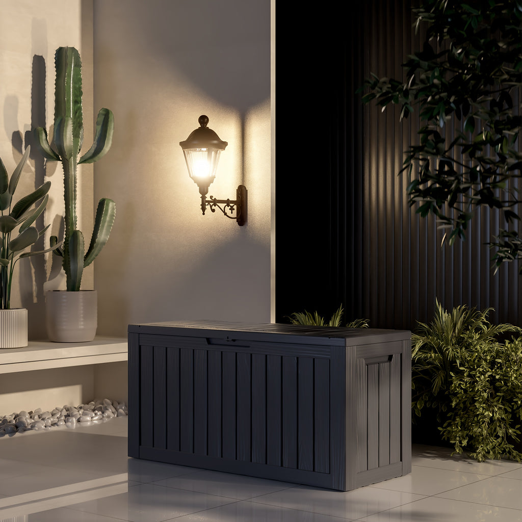 345L\u002F92GAL Storage Capacity Effect with Lockable LidDurable Resin Construction Will Not Rust