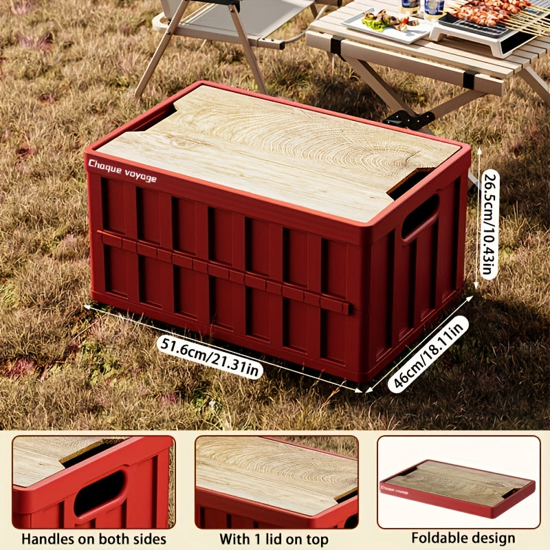 Outdoor Camping Storage Heavy-Duty Collapsible Outdoor Storage Box With Lid
