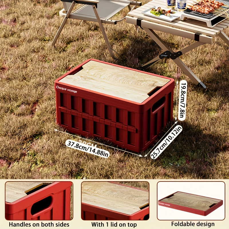 Outdoor Camping Storage Heavy-Duty Collapsible Outdoor Storage Box With Lid