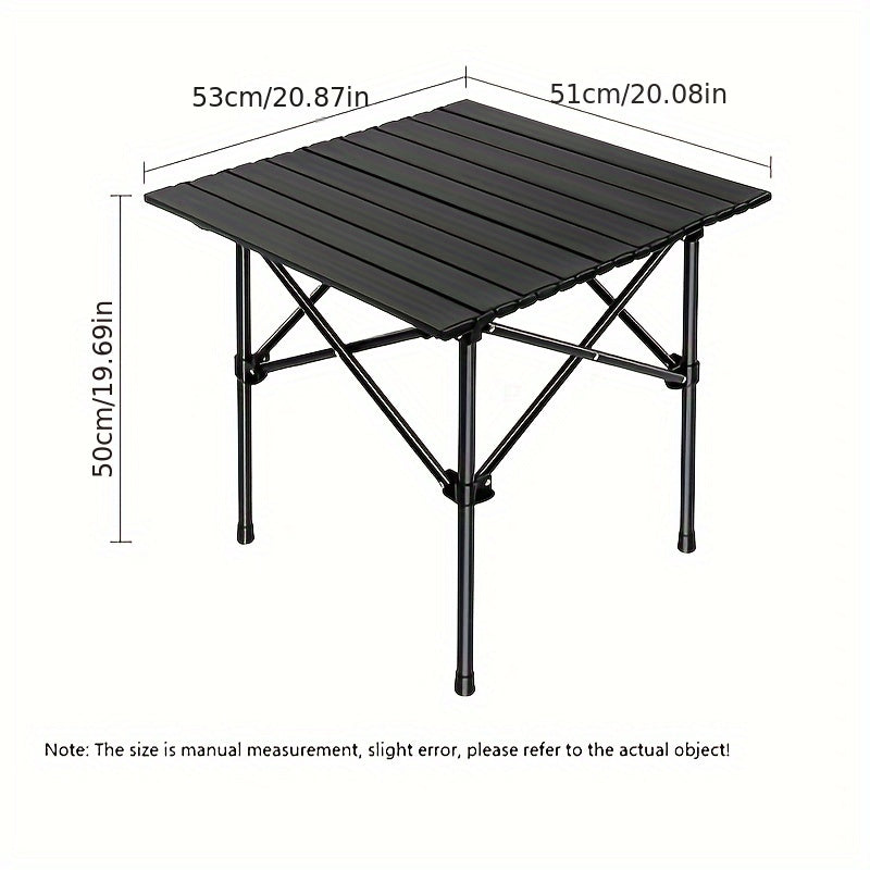 Portable Folding Camping Table - Ultra-Light Picnic and Egg Roll Table with Iron Material