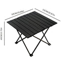 1pc Aluminum Egg Roll Table | Foldable Portable Camping Table with Sturdy X-Shaped Support