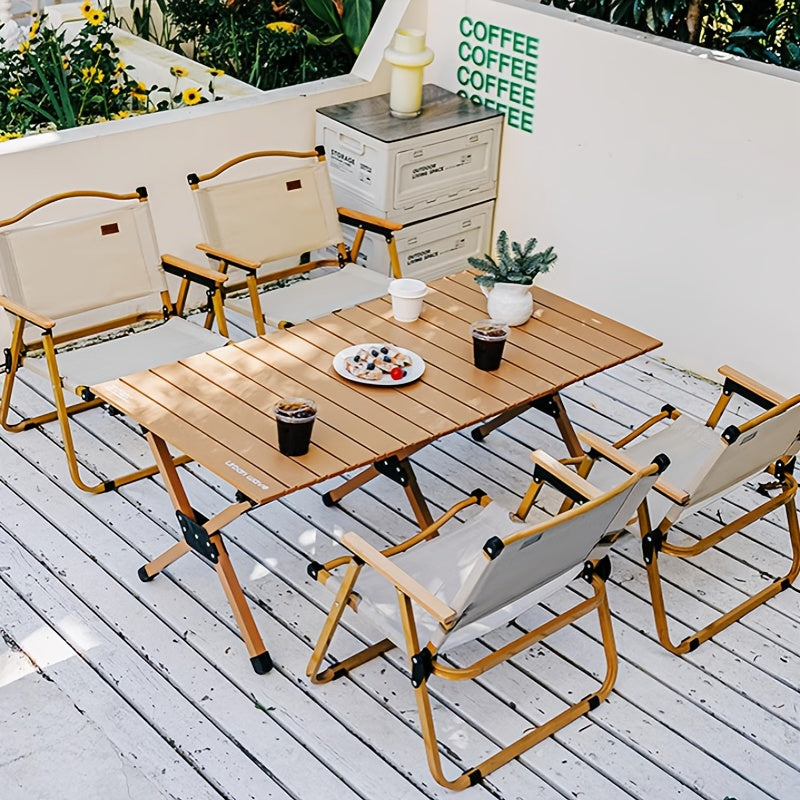 Portable Folding Camping Table with Carry Bag, Suitable for Outdoor Activities