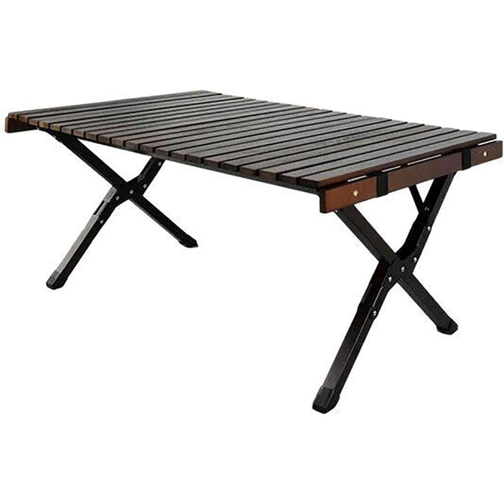 Outdoor patio folding egg roll table portable beech folding table camping picnic table