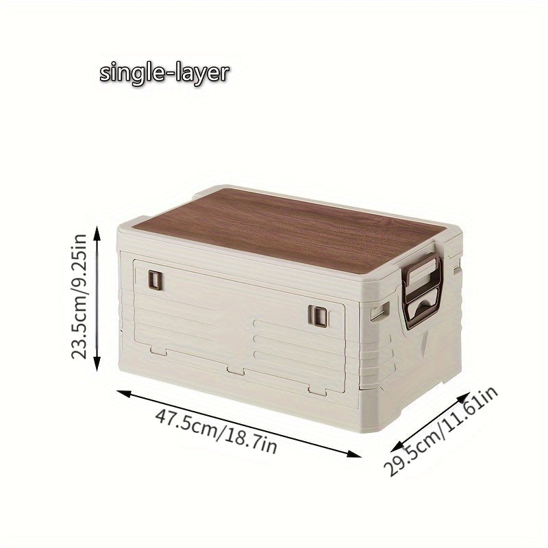 1 Foldable Storage Box, Ideal for Outdoor Camping, Travel, Home Organization