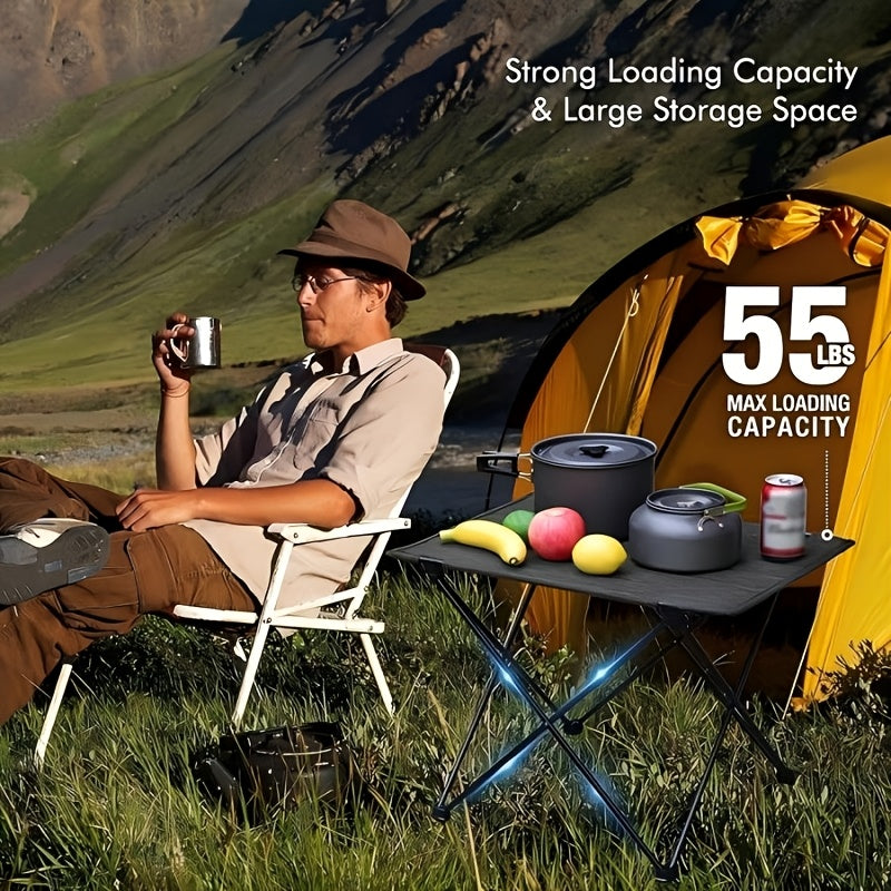 1pc Folding Egg Roll Table | Aluminum Alloy, Portable and Lightweight