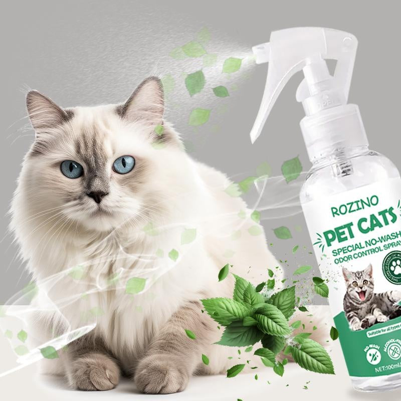 Green Power! ROZINO Cat Spray: Odor - Free & All - Natural