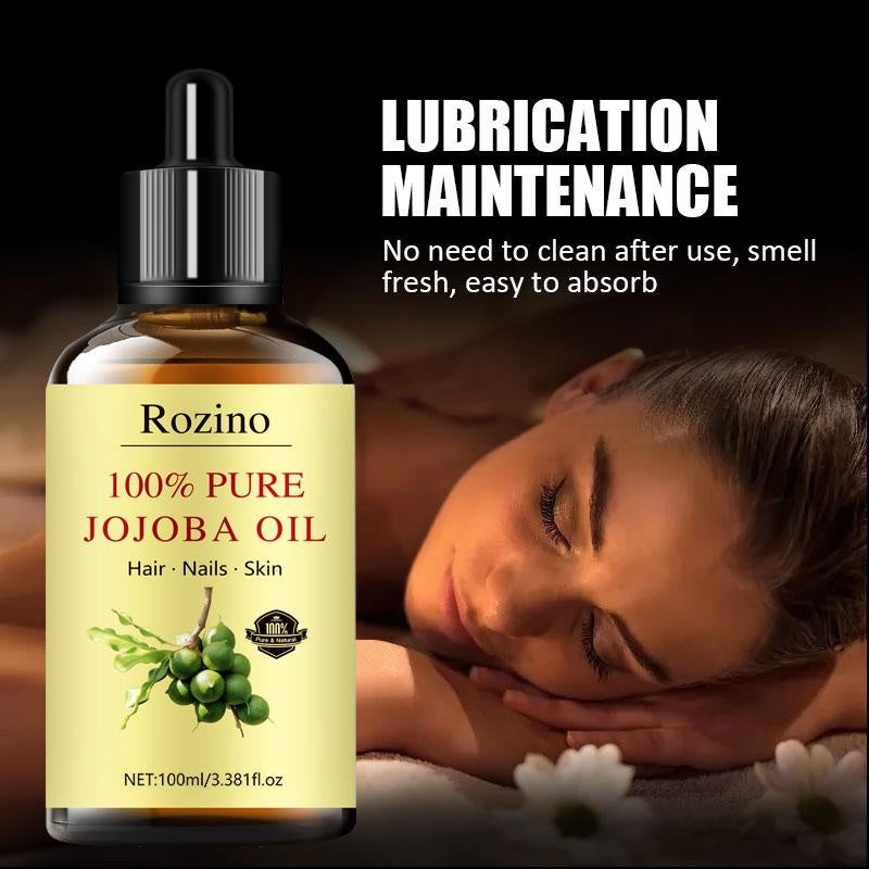 Rozino 100% Pure Jojoba Oil - Lubrication Maintenance, No - Rinse & Fast Absorb
