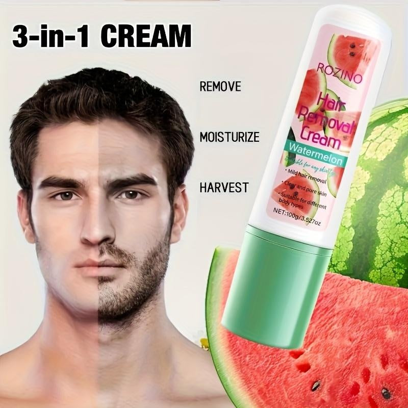 Rozino 3 - in - 1 Watermelon Hair Removal Cream: Remove, Moisturize & Gentle Care Soothing Smooth